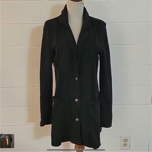 Free People Black Blazer
